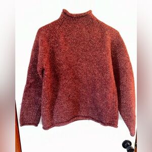 Vintage J.Crew Wool Sweater 90s Mens 100% Wool size Large Oarsman Fisherman